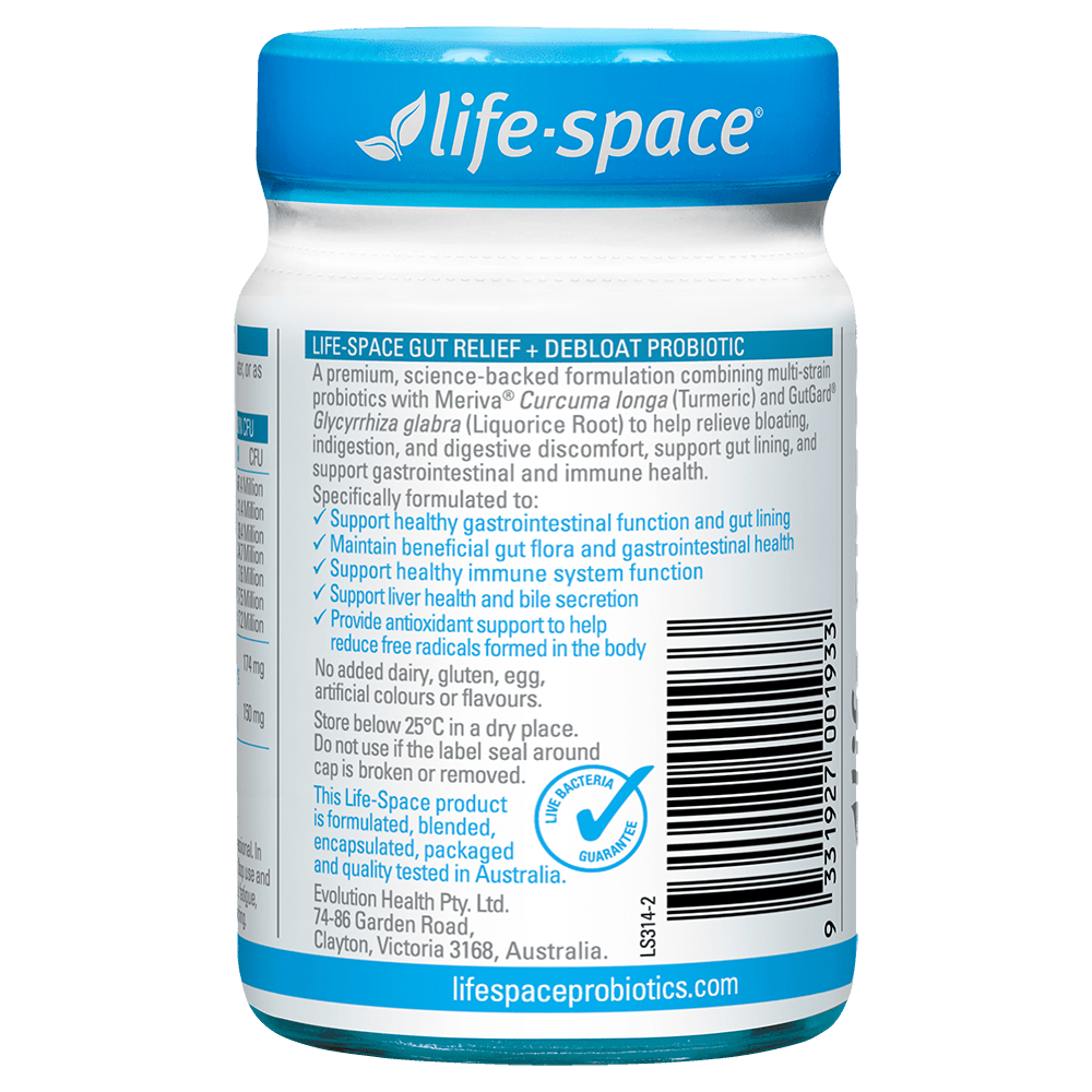 Life-Space Gut Relief + Debloat Probiotic