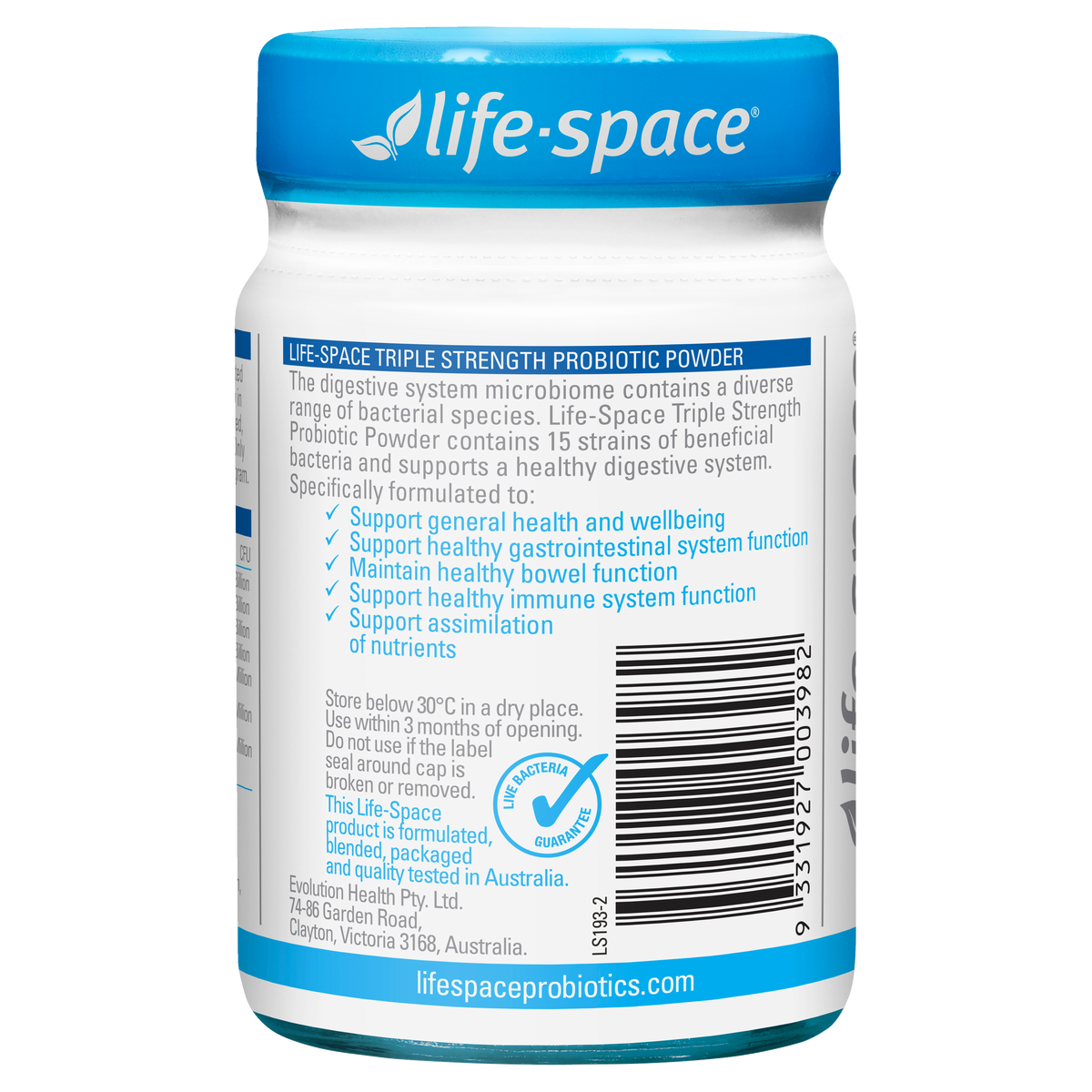 Triple Strength Probiotic Powder | Gut & Immune Support | Life-Space ...