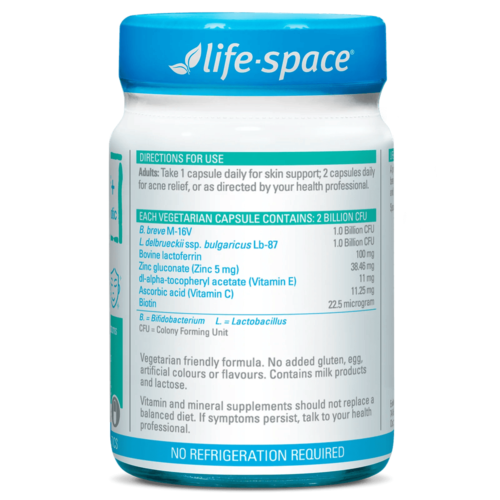 Life-Space Acne Relief+ Skin Rebalance Probiotic 