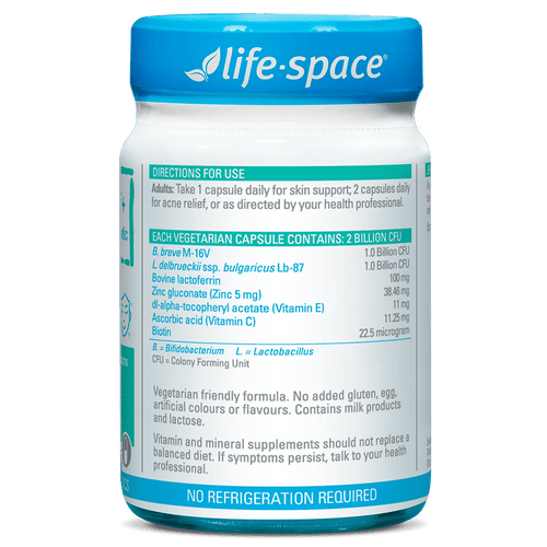 Life-Space Acne Relief+ Skin Rebalance Probiotic 